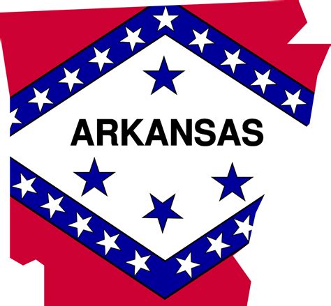 Arkansas Flag Map Usa America Free Image From Needpix Com