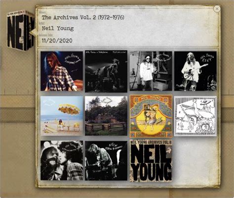 Neil Young Archives Vol Ii 1972 76 2020 10cd Set Warner