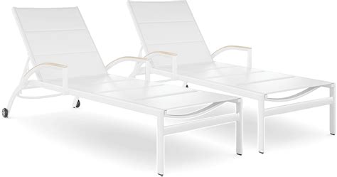 Solana White Outdoor Chaises Set Of 2 Rooms To Go