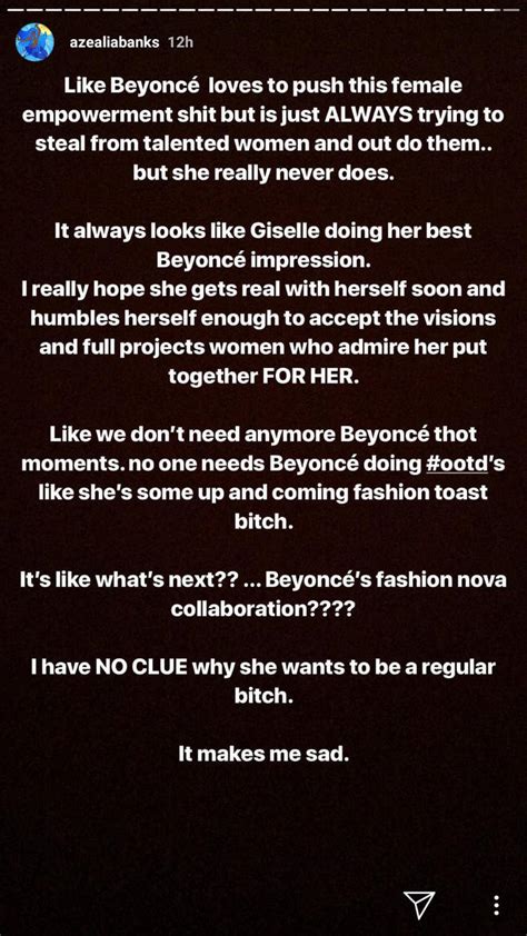 Azealia Banks Slams Beyoncé In Savage Instagram Post Capital Xtra