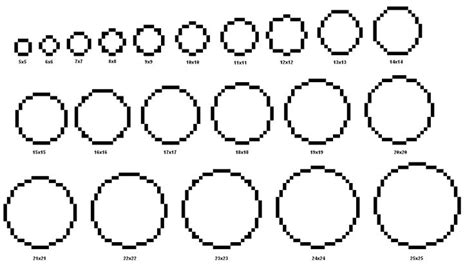 The template of your circle can once you've created your circle, simply zoom in. How to make pixel/cross stitch circles | Minecraft circles ...