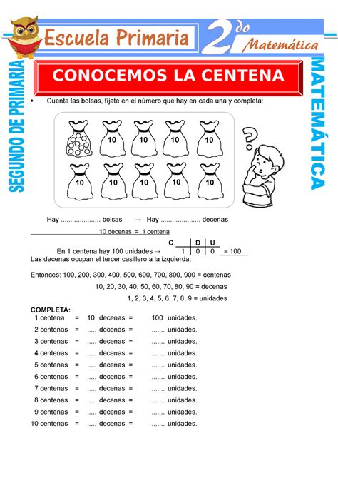 Conocemos La Centena Para Segundo De Primaria Segundo De Primaria