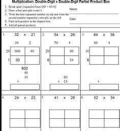 Yesterday, i blogged about the number of the day posters that one of the presenters at camt displayed. 2 digit by 2 digit multiplication using area model worksheets