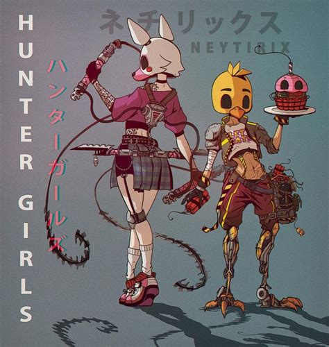 Monster Concept Art Robot Concept Art Fnaf Oc Hunter Girl Halloween