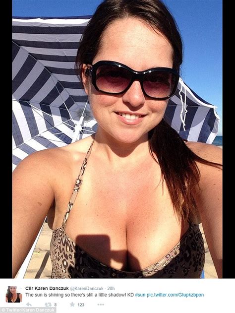Karen Danczuk Posts Sexy Cleavage Selfies In A Bikini On Holiday In