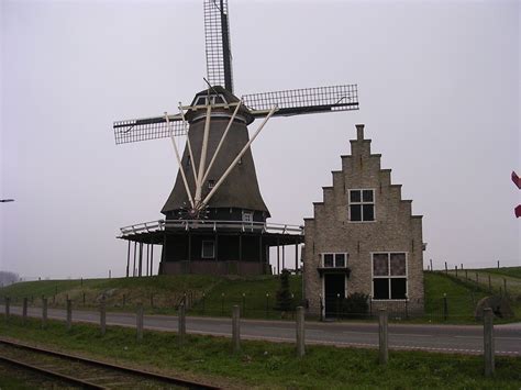 Molen De Herder In Medemblik Windmill In Holland