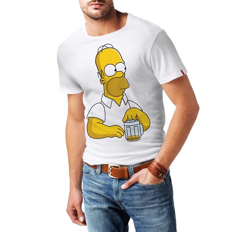 Homer Simpson T Shirt Simpsons T Shirt Mens Tshirts Cartoon T Shirts