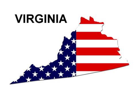 Usa State Map Virginia — Stock Photo © Pdesign 1768675