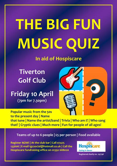 Teams Wanted For The Big Fun Music Quiz The Exeter Daily