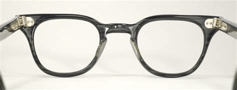 Optometrist Attic Marine Men S Black Briar Plastic Vintage Eyeglasses