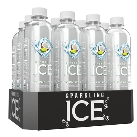 Sparkling Ice Coconut Limeade Sparkling Water 17 Fl Oz Bottles 12