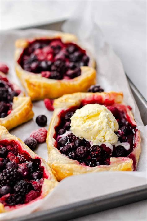 Mixed Berry Puff Pastry Tarts Recipe Puff Pastry Tart Yummy
