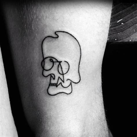 50 Small Skull Tattoos For Men Mortality Design Ideas