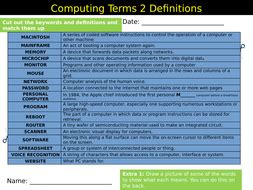 This is because i have noticed that many people have made up also read a guide to basic computer terminology, my communal computer dictionary, vista computer terms (funny), router networking terms. Computing Terms Definitions Matchup #2 ICT Starter ...