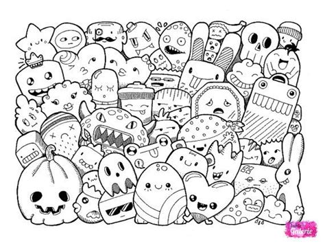 September 2020 schule und kinder. Doodle Monster Ausmalbilder | Kawaii kritzeleien, Monster ...