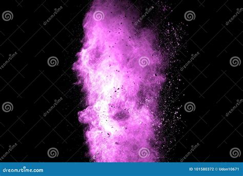 Explosion Of Pink Dust Stock Photo Image Of Explosive 101580372