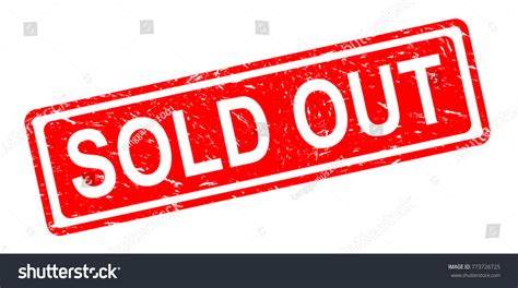 Sold Out Stampvector Illustration Stock Vector Royalty Free 773726725