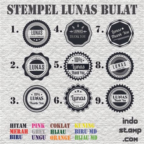Jual Stempel Lunas Otomatis 35mm Cap Murah Awet Digital Stamp Grosir