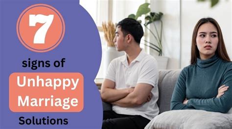 7 Signs Of Unhappy Marriage Solutions
