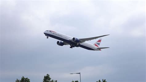 British Airways 787 10 Dreamliner Departing London Heathrow Lhr Youtube
