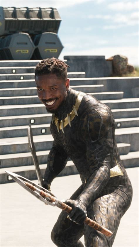 1440x2560 Michael B Jordan As Erik Killmonger In Black Panther 2018 Movie Samsung Galaxy S6 S7