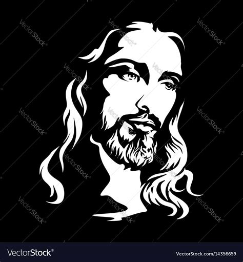 Face Jesus Vector Images Over 1700 Jesus Drawings Silhouette Art