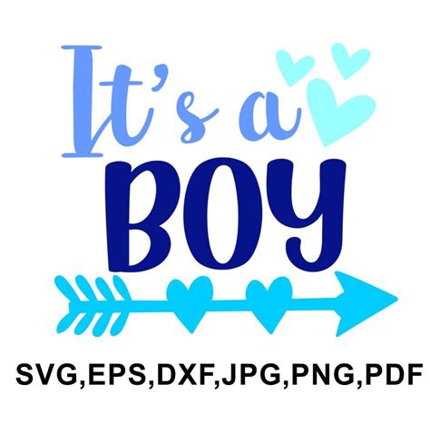 Its A Boy Svg Blue Svg Black Svg Newborn Baby Svg Baby Shower Svg