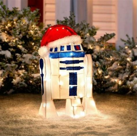 24 Lighted Pre Lit Star Wars R2d2 Christmas Outdoor Yard Holiday