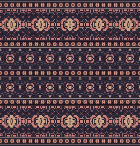 Premium Vector Ethnic Tribal Seamless Pattern For Premium Traditional