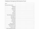 Emergency Information Form Images
