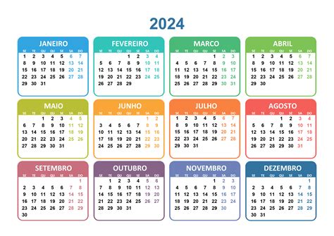 Calendário 2024 Calendarios365su