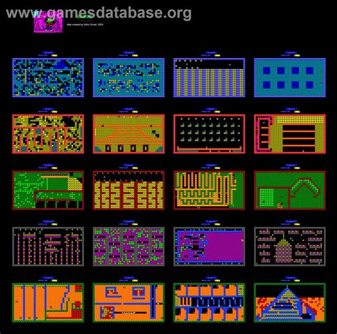 Rockford: The Arcade Game - Atari 8-bit - Artwork - Map
