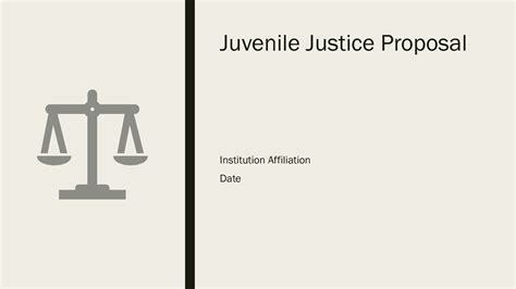 Solution Juvenile Justice Proposal Studypool