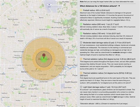 Blast Radius If The Nuclear Weapon Tested By North Korea In Hit