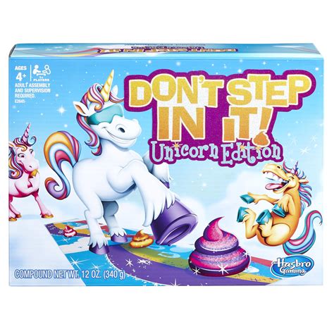 Hasbro Gaming Dont Step In It Game Unicorn Edition Amazon Exclusive