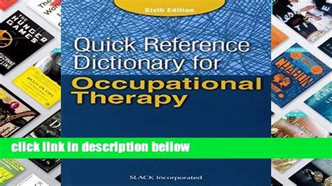 Best Product Quick Reference Dictionary For Occupational Therapy