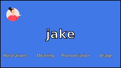 Jake Meaning And Pronunciation Youtube