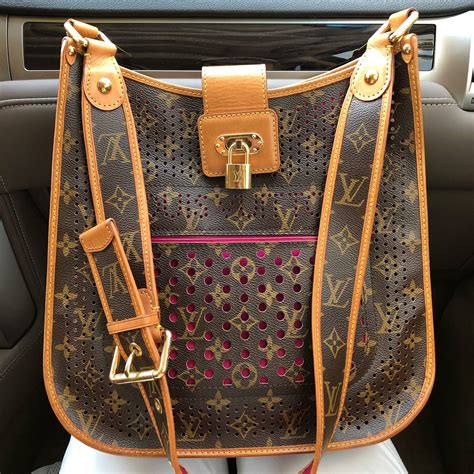 Louis Vuitton Limited Edition Perforated Musette Bag Monogram And Fuchs