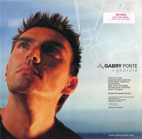 Gabry Ponte Geordie Fabrizio De André Cover 2002 Cd Singolo