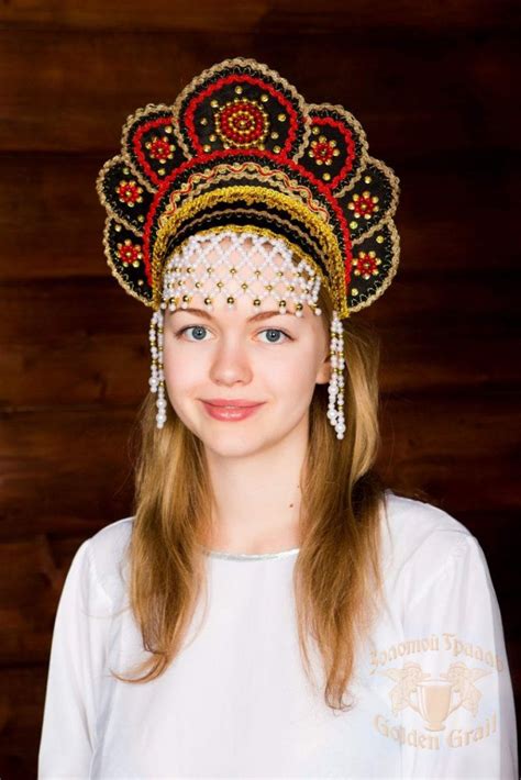 Russian Folk Costume Kokoshniki Kokoshnik Elena 16211