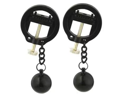 Weighted Orbs Nipple Clamps Bdsm Pleasure