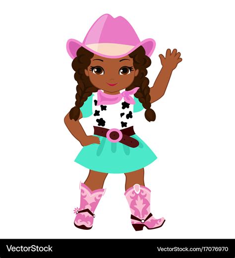 Beautiful Cowgirl Royalty Free Vector Image Vectorstock