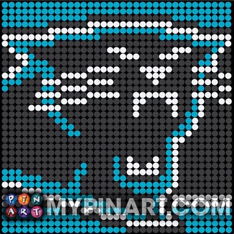 Pin Art Carolina Panthers Crochet Applique Patterns Free Push Pin
