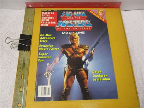 He Man And Masters Of The Universe Magazine Summer 1987 Dolph Lundgren Poster