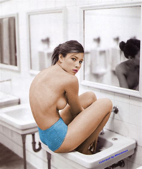 Jessica Biel Nude In Powder Blue Picture 200811originaljessica Biel Colorized Gear