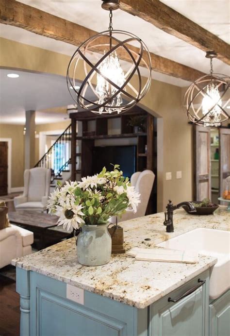 It looks great above the table. Ideas for Kitchen Table Light Fixtures | Farmhouse kitchen ...
