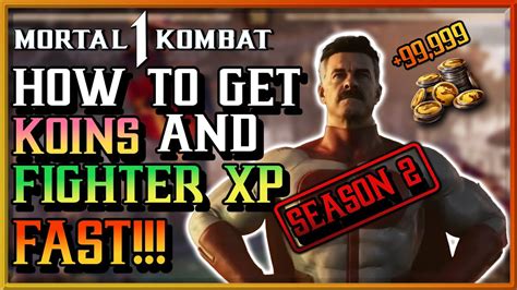 How To Get Koins And Fighter Xp Fast In Mortal Kombat 1 Season 2