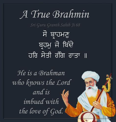 Sri Guru Granth Sahib Ji Quotes Gurbani Says Whos A True Brahmin