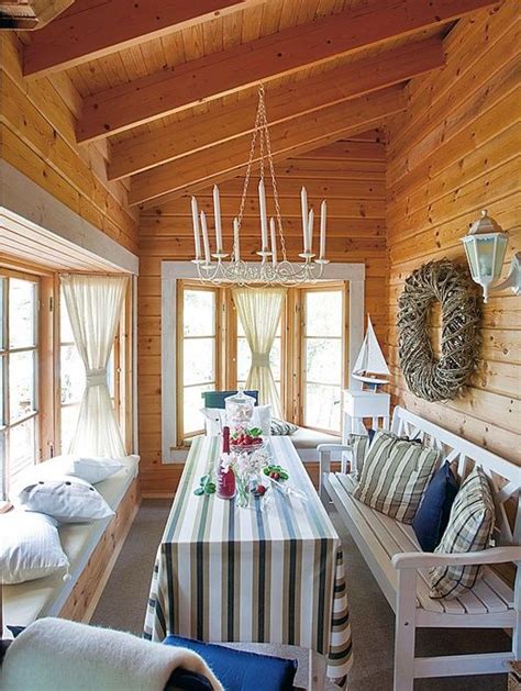 Soup Everyone Cottage Dining Rooms Knotty Pine Walls Log Cabin Interior