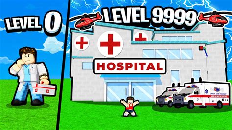 Building A Max Level Hospital Roblox My Hospital Youtube